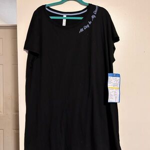 Cacique Sample Black Sleepwear Dress